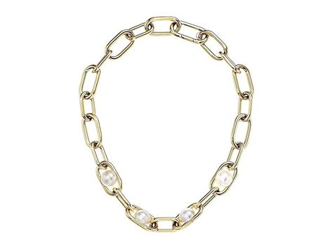 michael kors womens pearl link dual strand to choker necklace|Michael Kors Pearl Link Dual Strand To Choker Necklace SKU: .